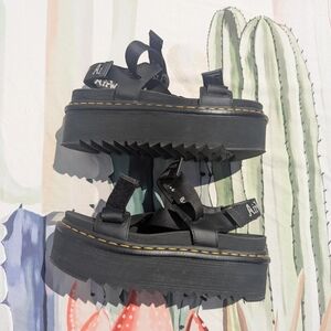 Dr. Martens Kimber Logo Strap Platform Sandals
